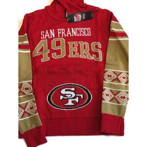San Francisco 49ers Youth Boys L 14/16 Long Sleeve Hooded Sweatshirt Sweater
